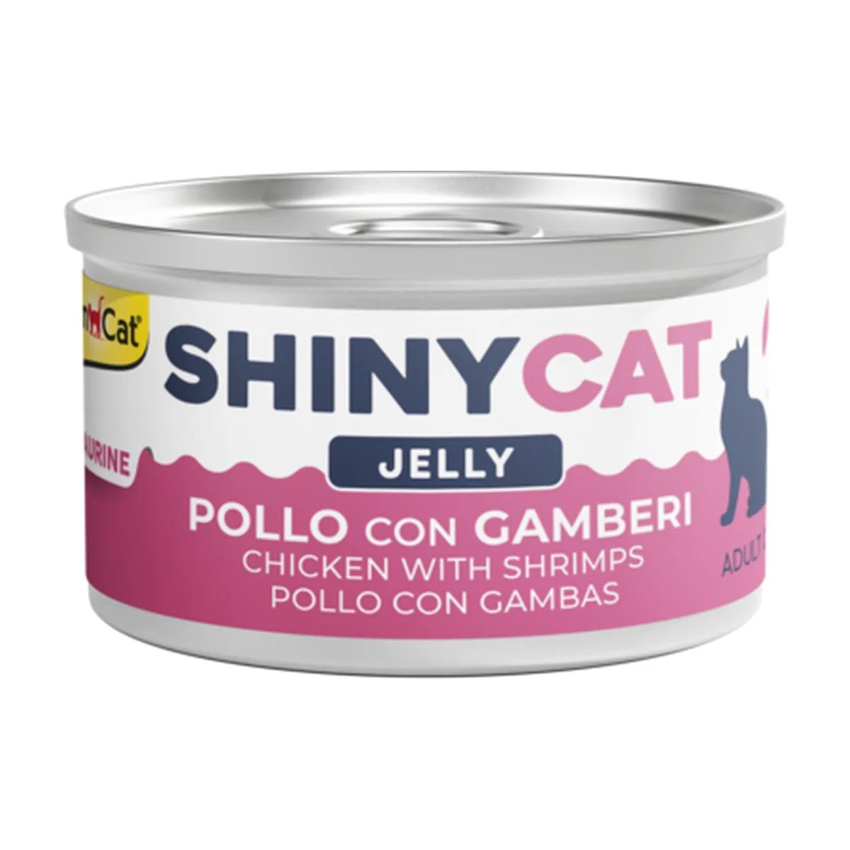 Gimcat ShinyCat Pâtée pour chat au poulet et aux crevettes 70 g, Gimcat à Casablanca