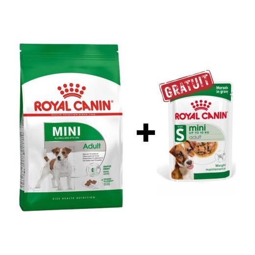 Royal Canin Mini Adult Croquettes pour Chien 2 kg + 1 Pâtée Offerte, Royal Canin à Casablanca