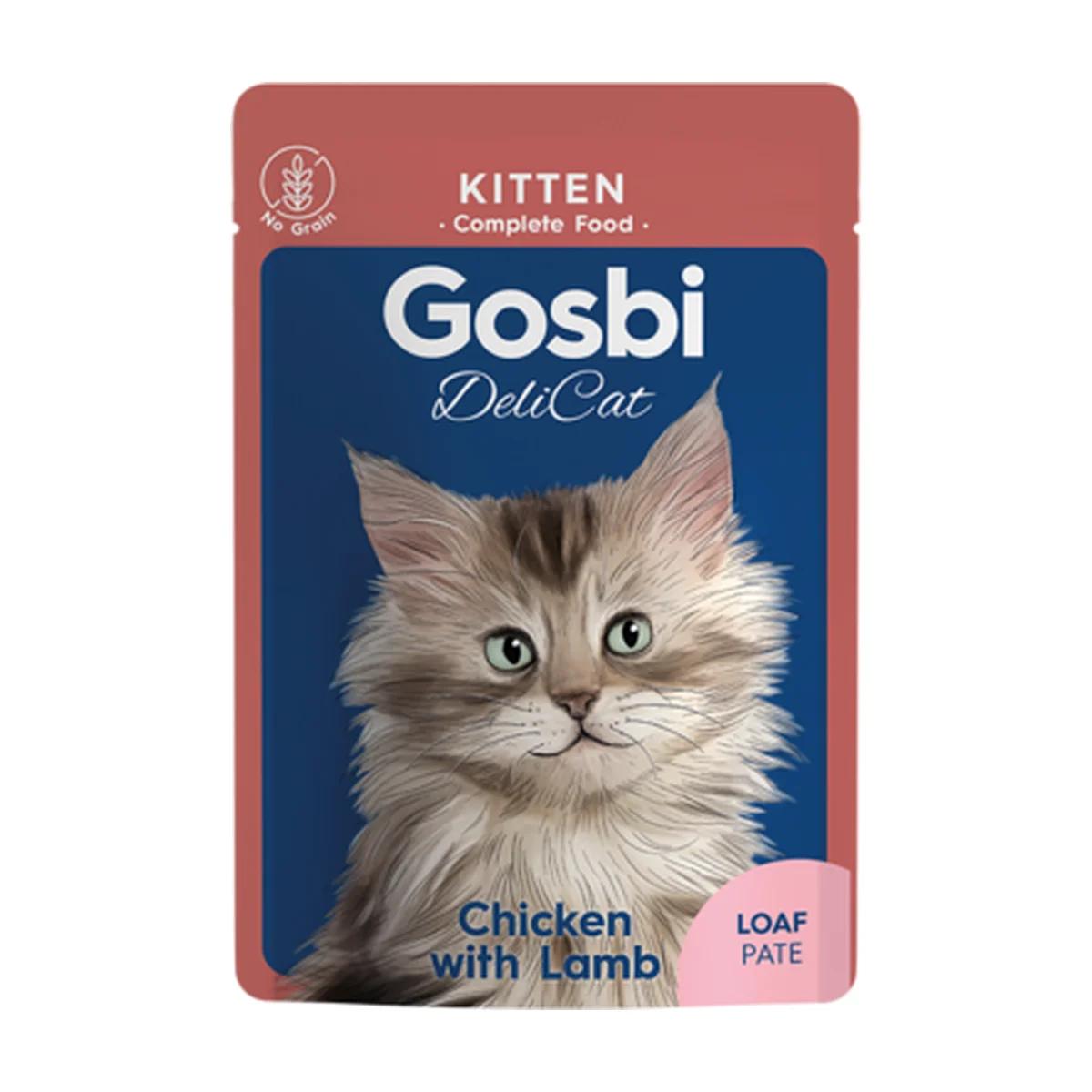 Gosbi Delicat Terrine pour chaton au poulet et à l'agneau 70 g