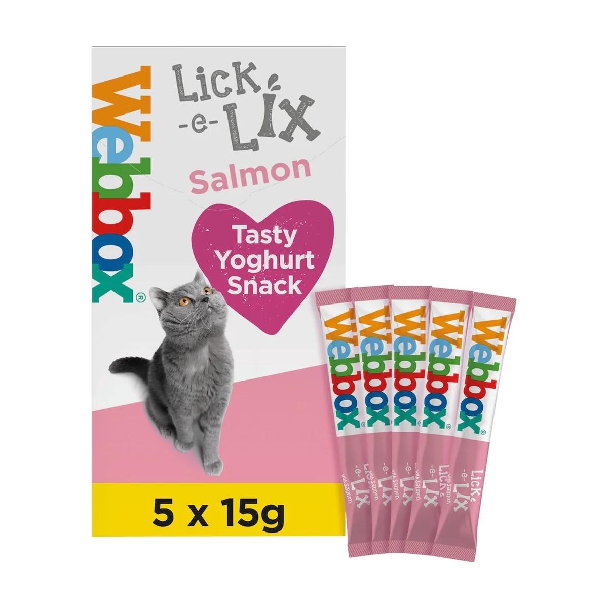 Webbox Lick-e-Lix Gâteries pour chats – Saumon 5x15 g, Webbox à Casablanca