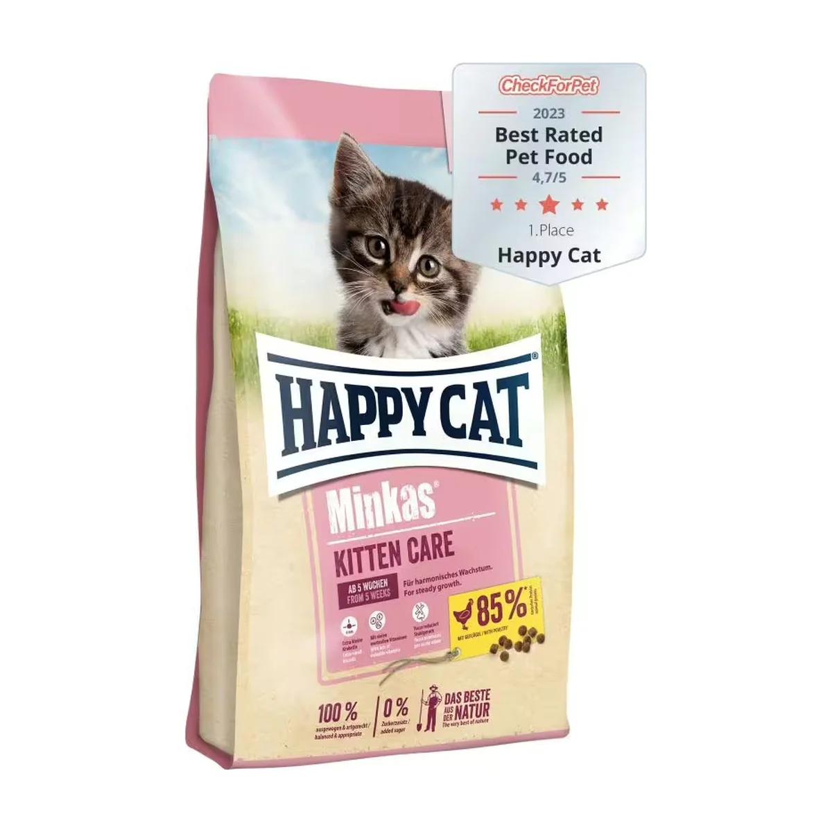 Happy Cat Minkas Care croquettes à la volaille pour chaton 500 g, Happy Cat à Casablanca