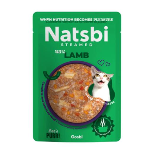 Gosbi Natsbi Steamed Pâtée pour chat à l'agneau 80 g, Gosbi à Casablanca