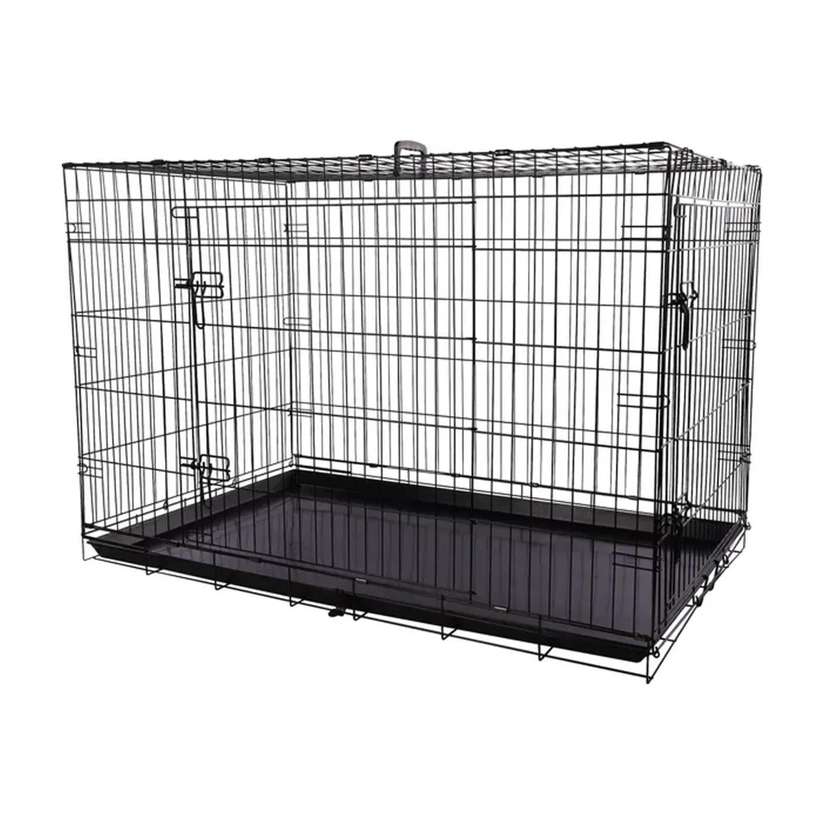 Flamingo Cage métallique Mezo noire XXL pour chien, Flamingo à Casablanca