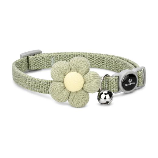 Collier pour Chat avec Fleur et Clochette Flamingo – Vert, Flamingo à Casablanca