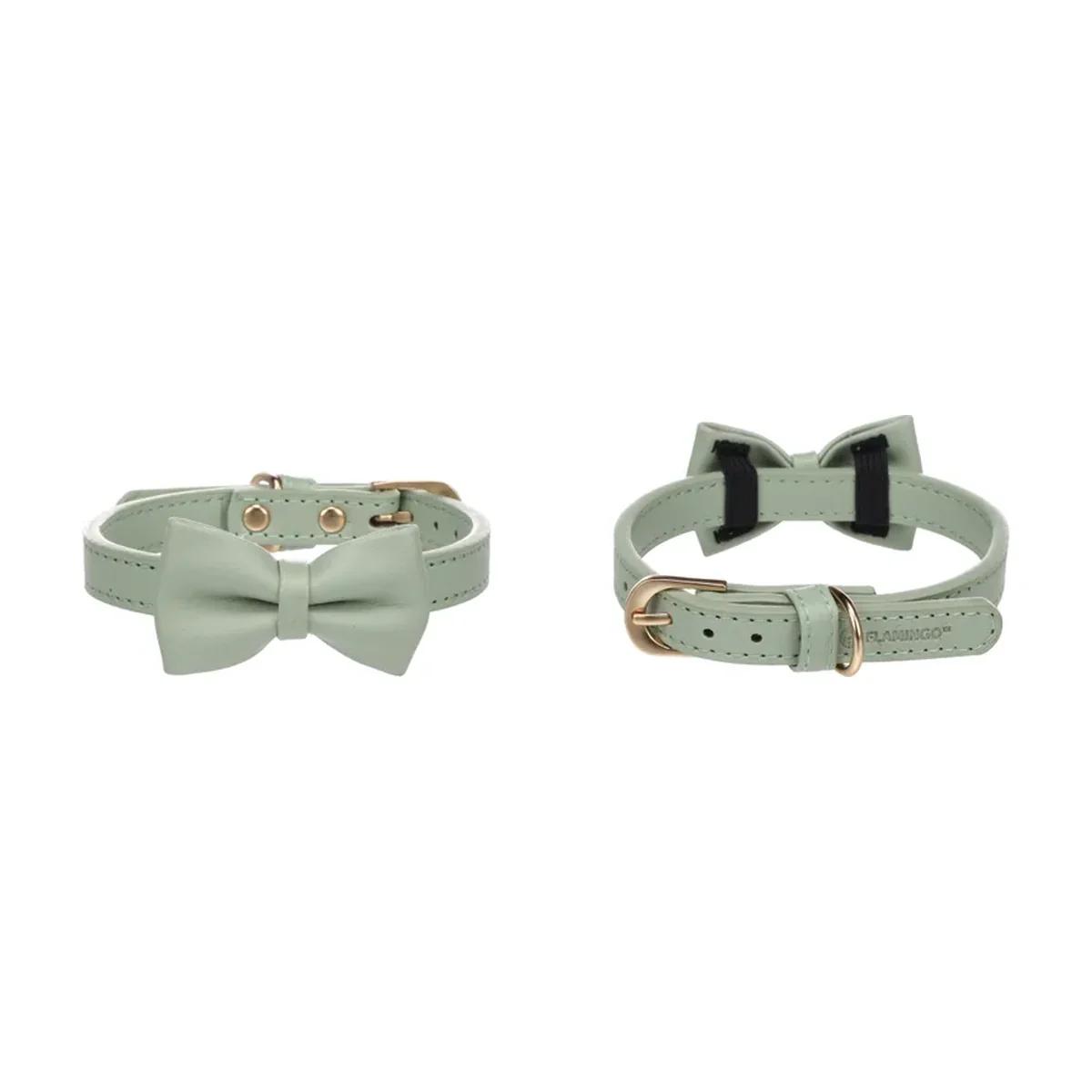 Flamingo Collier Nela avec noeud vert menthe pour chien XS-S 24-30 cm x 15 mm x 4 mm, Flamingo à Casablanca