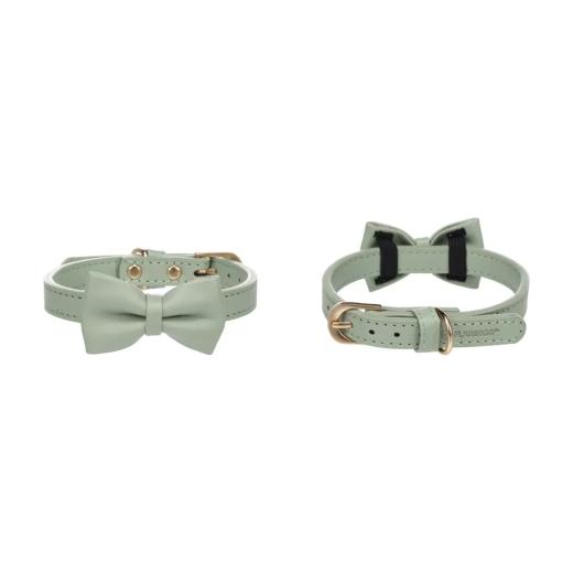 Flamingo Collier Nela avec noeud vert menthe pour chien XS-S 24-30 cm x 15 mm x 4 mm, Flamingo à Casablanca