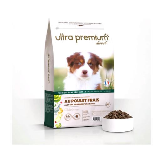 Ultra Premium Direct Croquettes sans céréales au poulet frais pour chiot toutes tailles 4 kg, Ultra Premium Direct à Casablanca
