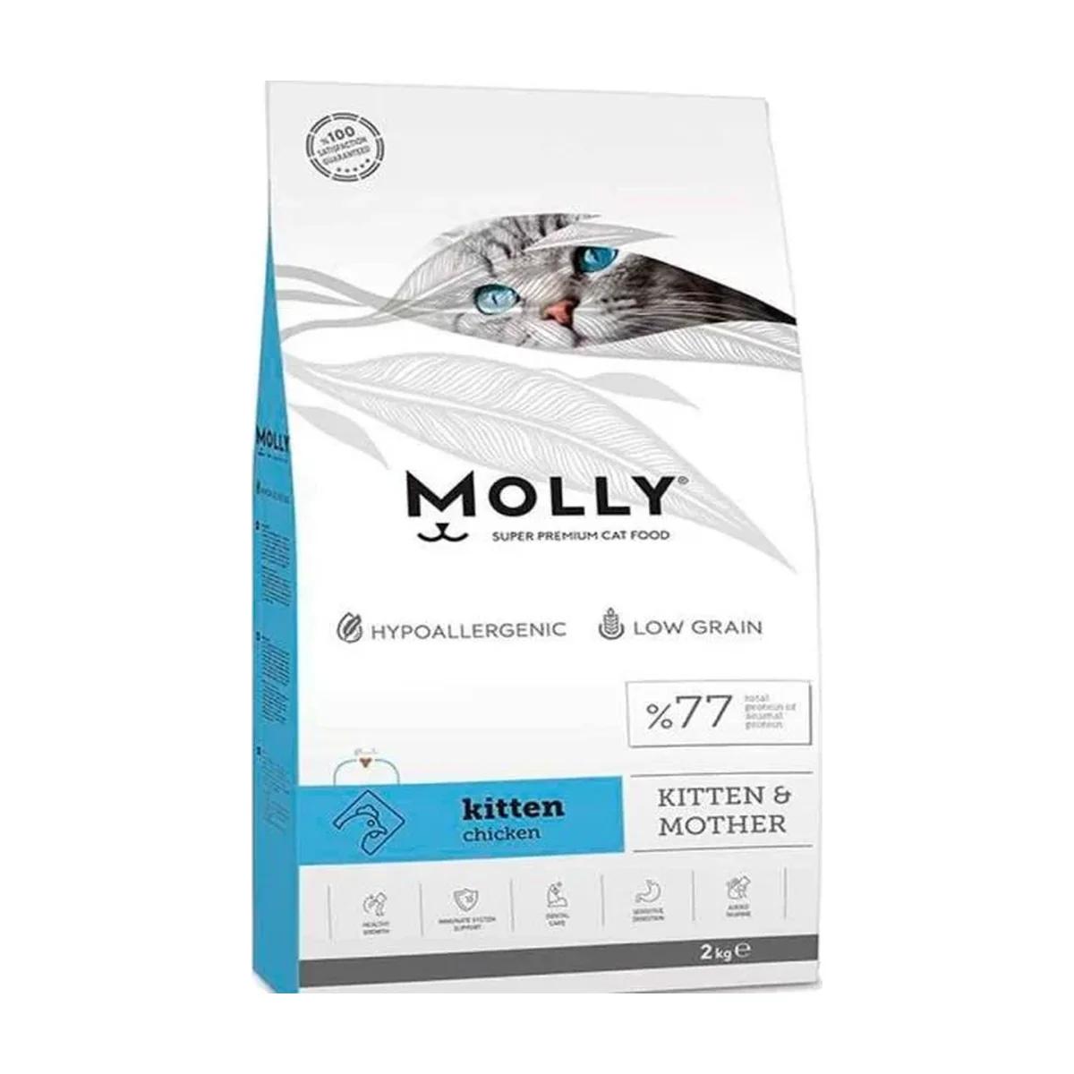 Molly Nourriture Chaton/Kitten avec poulet 2 kg