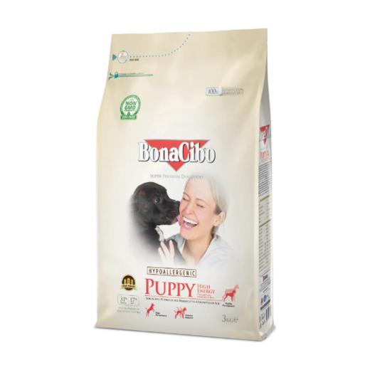 BonaCibo Puppy Hypoallergéniques High Energy au Poulet 3 kg, BonaCibo à Casablanca