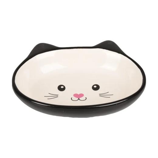 Flamingo Isa Gamelle en céramique noir et blanc pour chat 170 ml, Flamingo à Casablanca