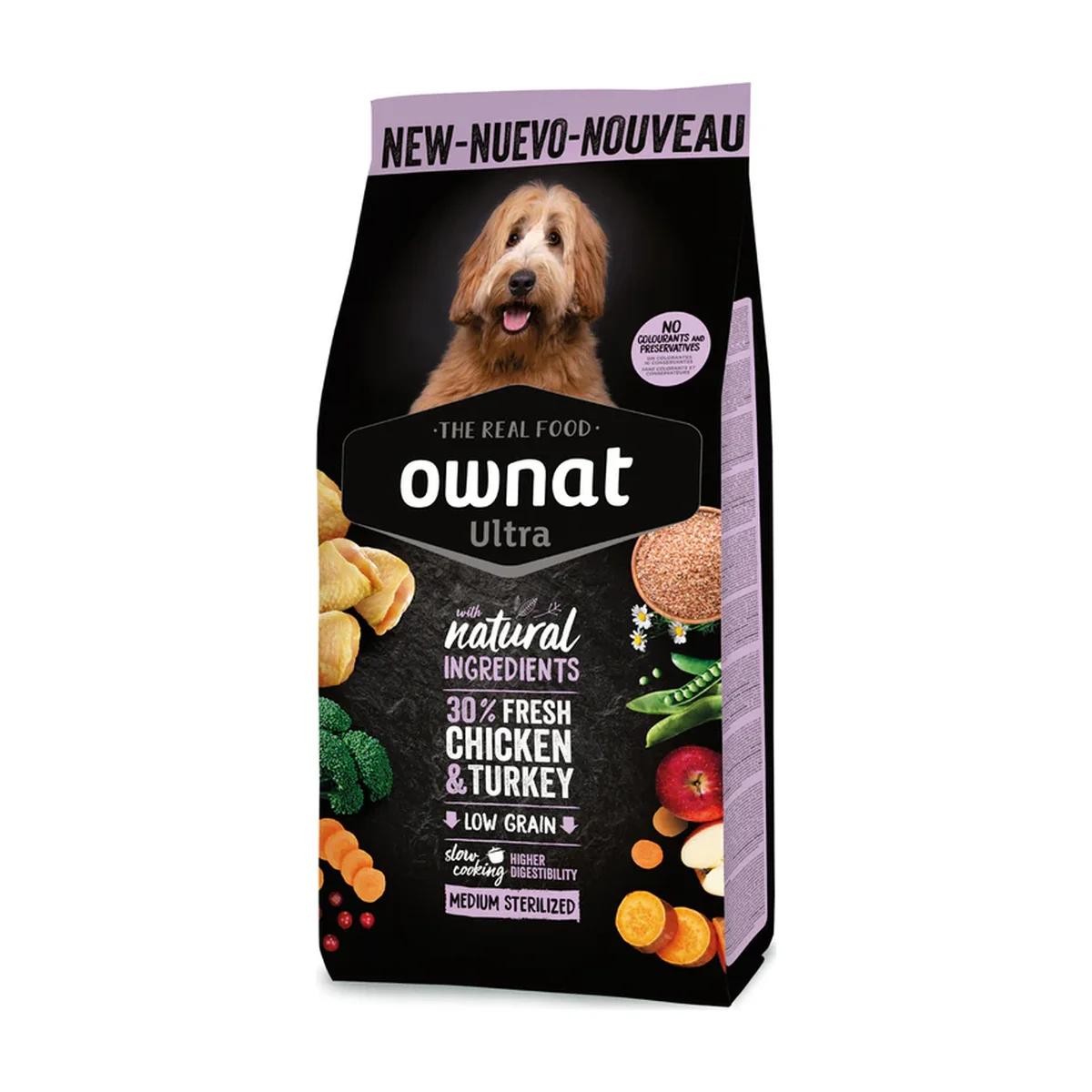 Ownat Ultra Aliment Sec Chien Medium Sterilised 12 kg