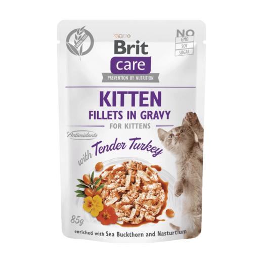 Brit Care Cat pâtée en sauce à la dinde pour chaton 85 g, Brit à Casablanca
