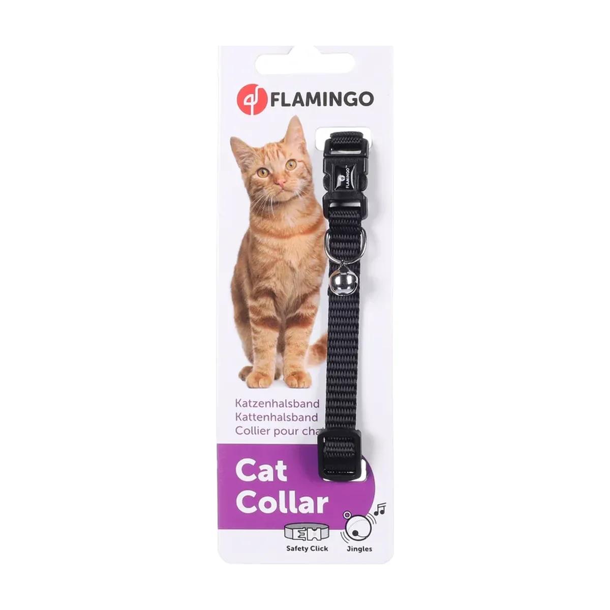 Ziggi Collier noir pour chat 20-35 cm