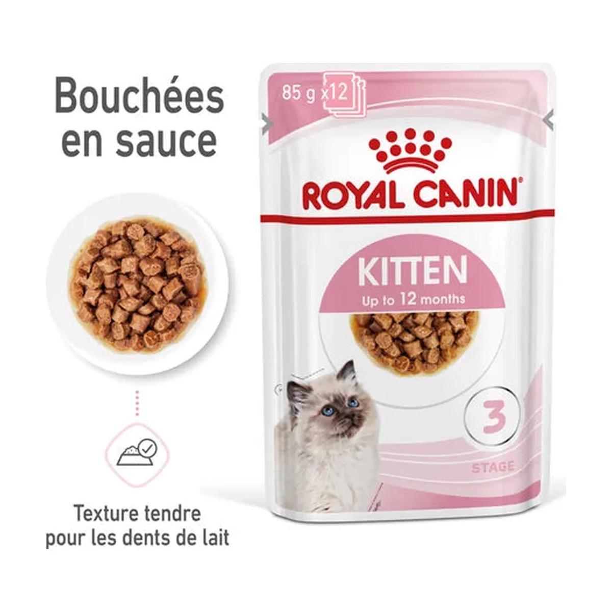 Royal Canin Kitten pâtée en sauce pour chaton sachet fraîcheur 85 g