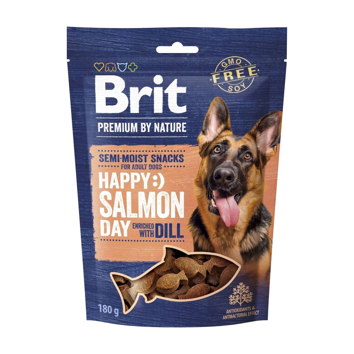 Brit Premium by Nature Snacks semi-humides saumon et aneth pour chien 180 g
