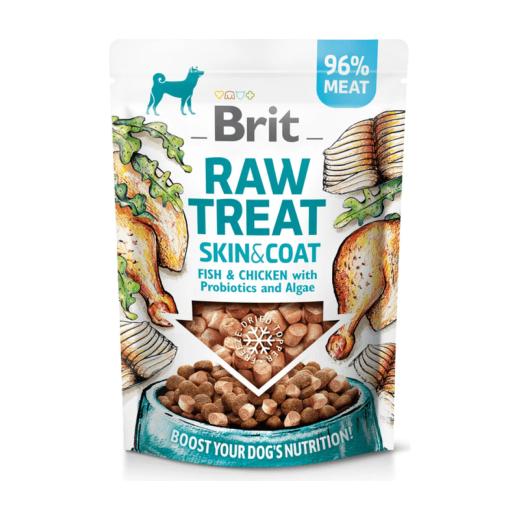 Brit Raw Treat Skin & Coat lyophilisé poisson et poulet pour chien 40 g, Brit à Casablanca