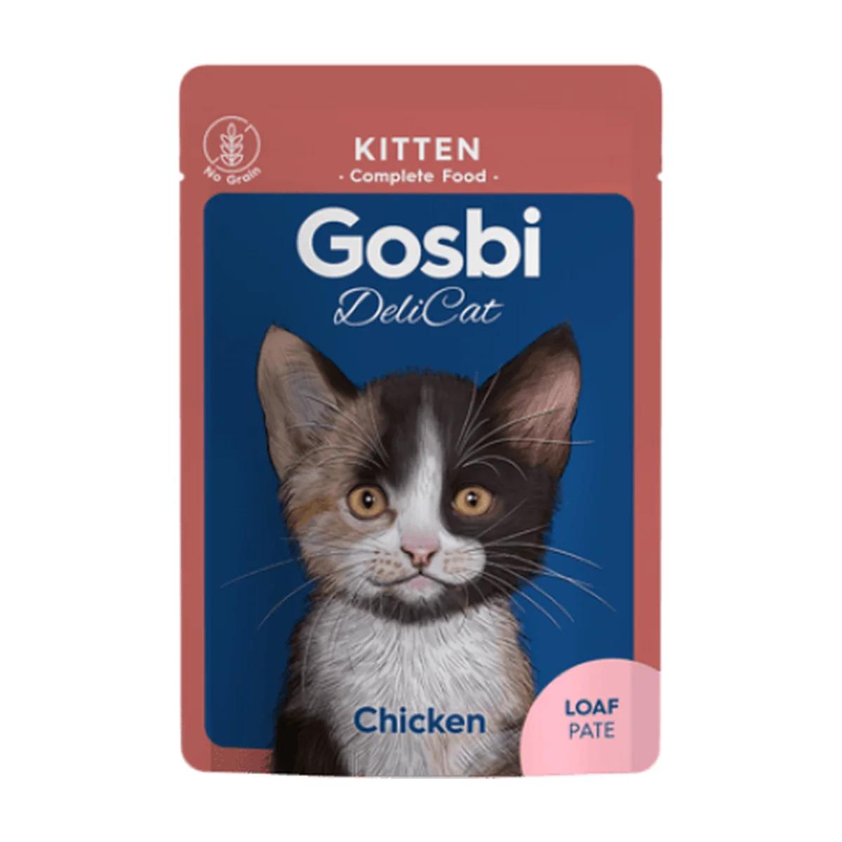 Gosbi Delicat Aliment Humide Chat Kitten Chicken Loaf 70 g, Gosbi à Casablanca