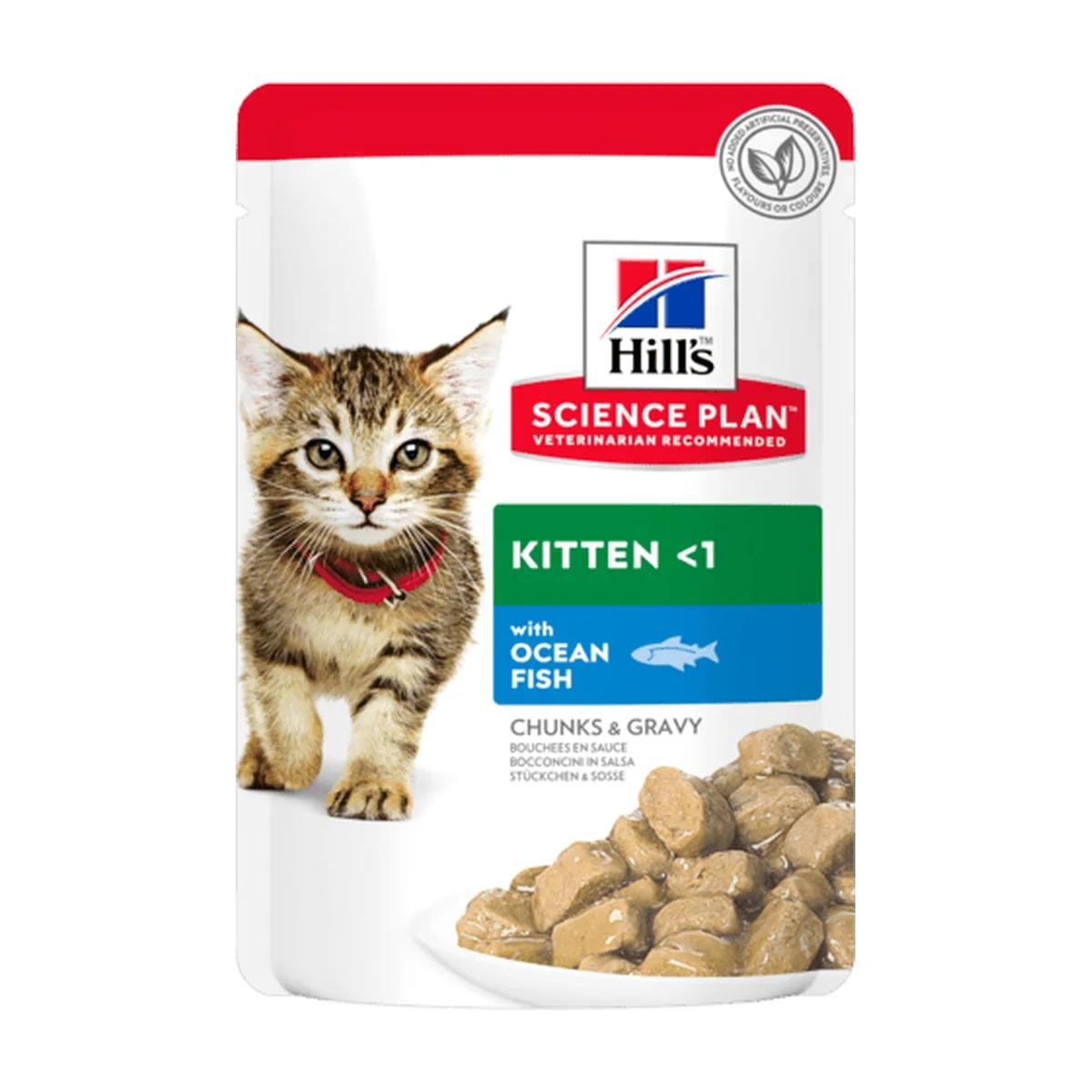 Hill's Science Plan Kitten pâtée en sauce au poisson de mer pour chaton 85 g