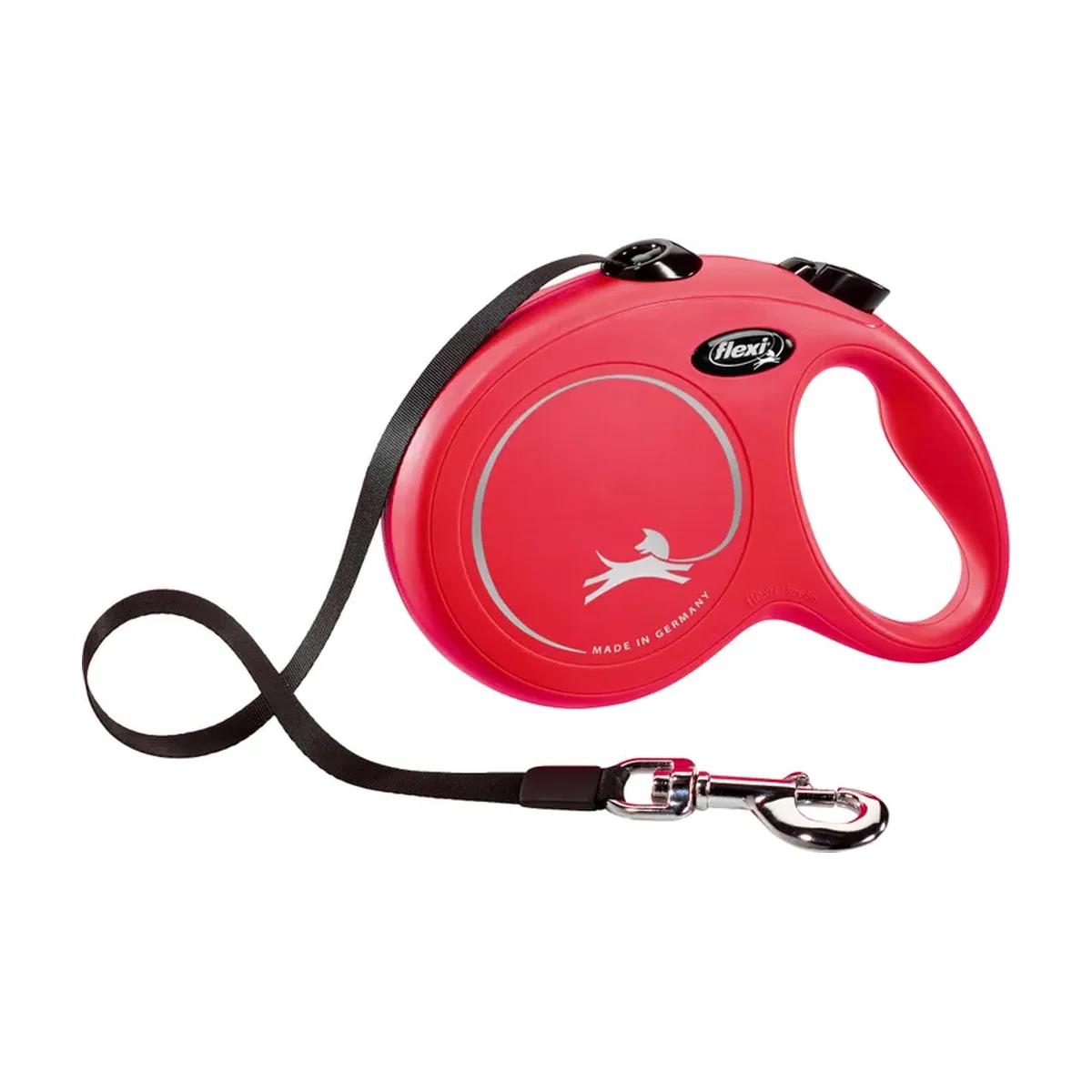 Flamingo Flexi Classic laisse à enrouleur à sangle rouge taille S 500 cm, Flamingo à Casablanca