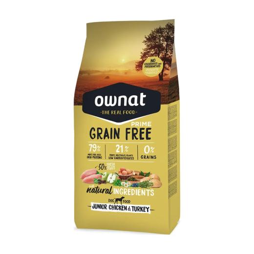 Ownat Grain Free Prime Chiots Junior Poulet & Dinde 3 kg, Ownat à Casablanca