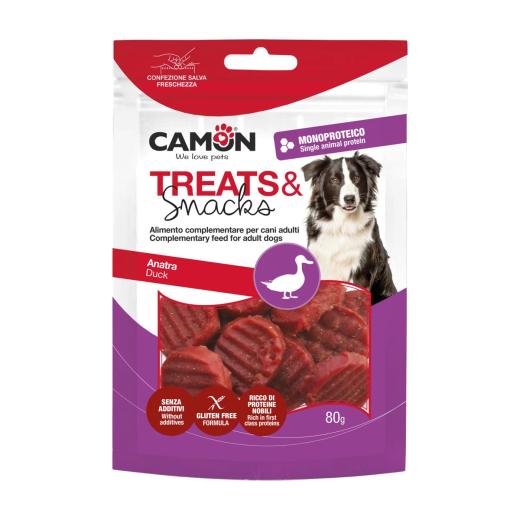 Camon Pièces de canard grillées, friandises pour chien 80 g, Camon à Casablanca