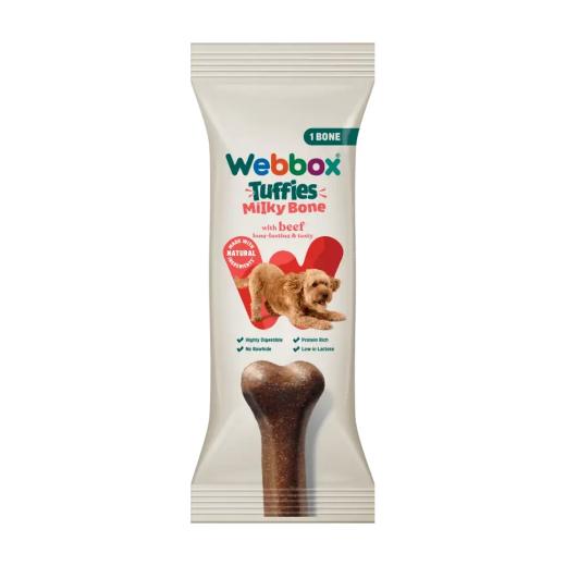 Webbox Tuffies Milky Bone Friandise à mâcher au bœuf pour chien 90 g, Webbox à Casablanca