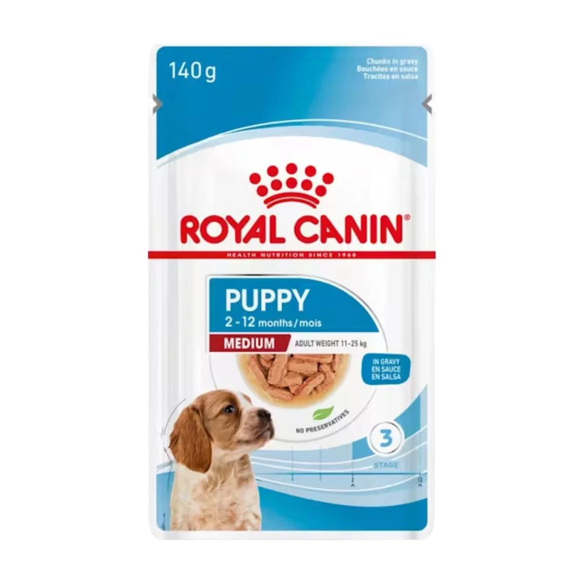Royal Canin Medium Puppy Aliment Humide Chiot 140 g