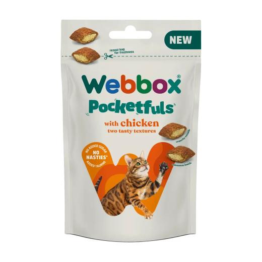 Webbox Pocketfuls friandises au poulet pour chat 60 g, Webbox à Casablanca