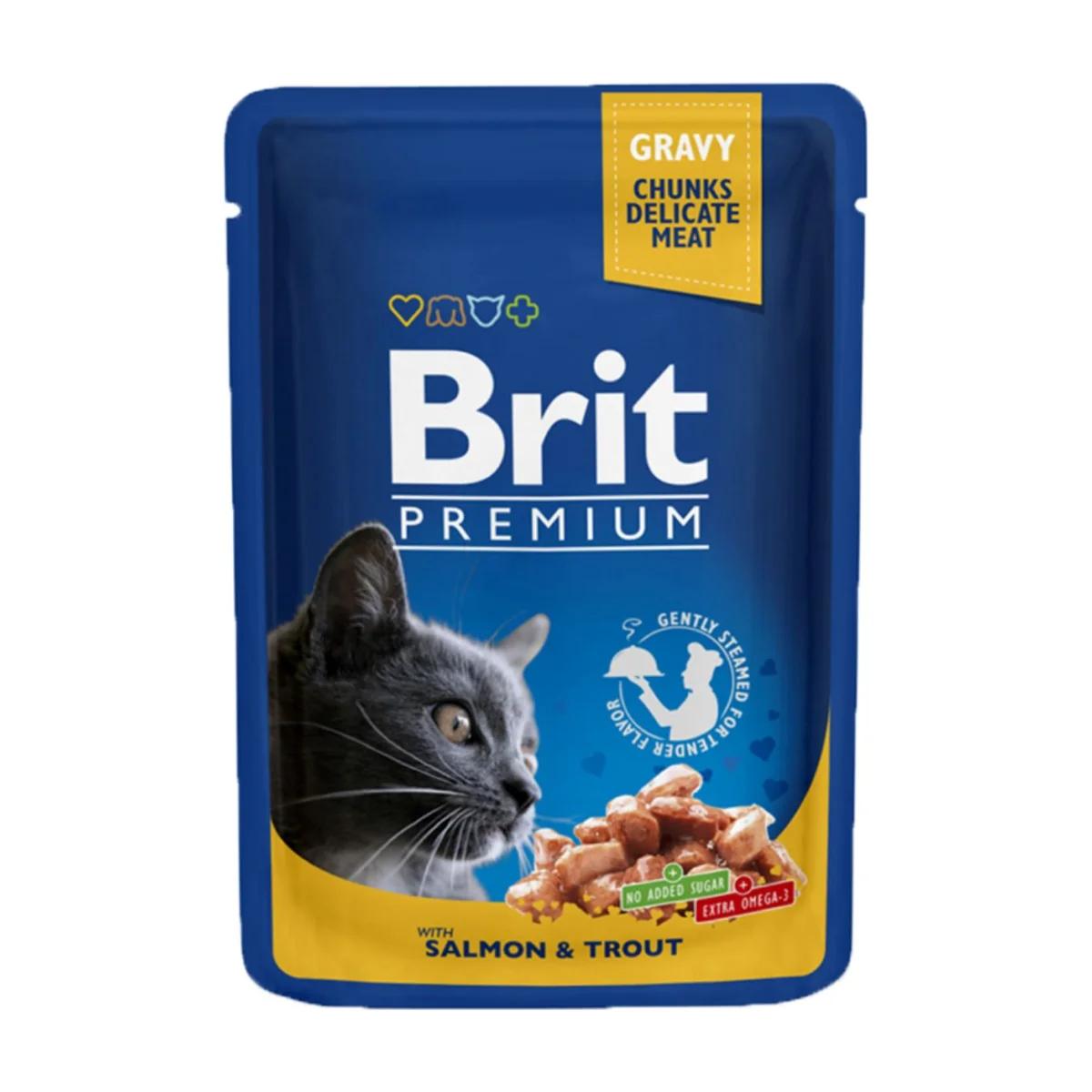 Brit Premium Chats Saumon & Truite 100 g