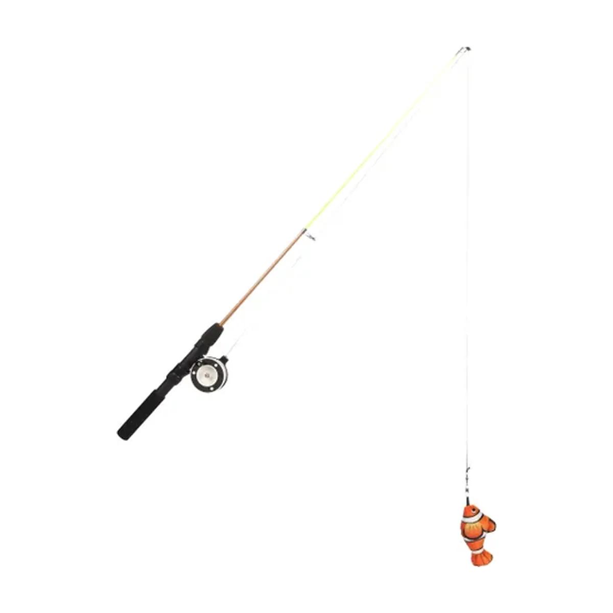 Flamingo Jouet pour chat Rodney, canne à pêche avec poisson orange