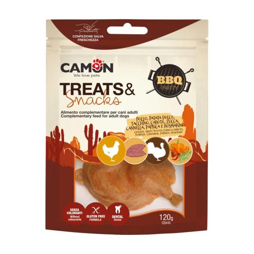 Camon BBQ Party poulet et dinde, mélange de saveurs pour chien 120 g, Camon à Casablanca