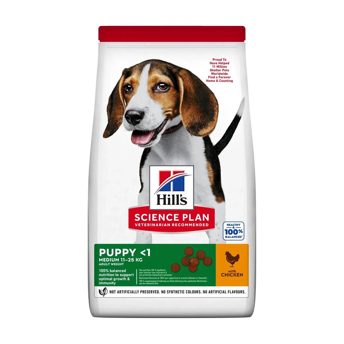 Hill's Science Plan Aliment Pour Chiot Medium Au Poulet 2,5 kg