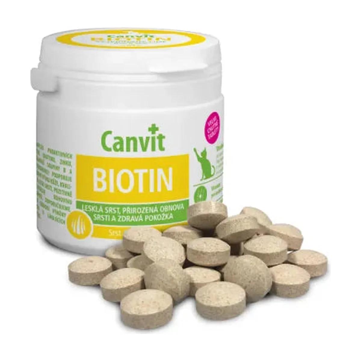 Brit Canvit Biotine complément pelage pour chat 100 g