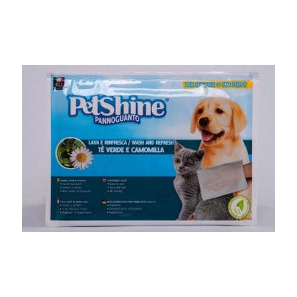 Petshine Gant humide pour chiot au thé vert et à la camomille