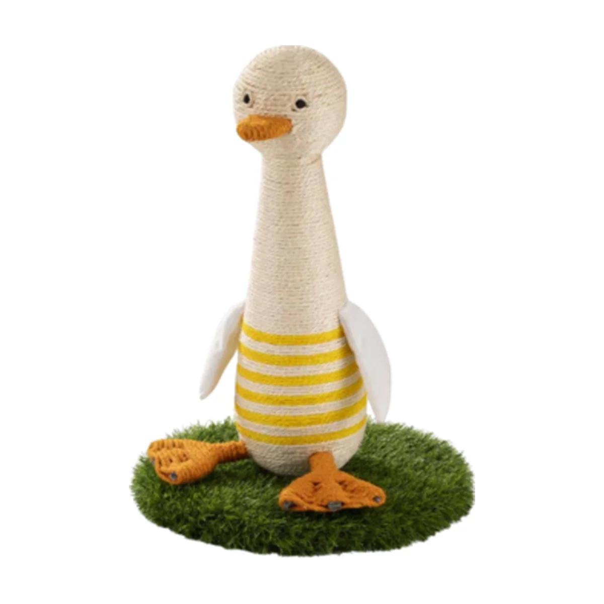 Leopet Griffoir Livio Papera en forme de canard pour chat 36 x 36 x 52 cm
