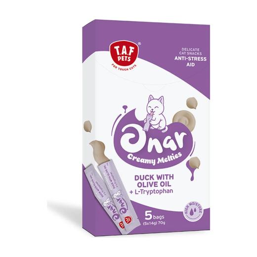 Onar Creamy Snacks Anti-stress friandises crémeuses pour chat 5 x 14 g, Onar à Casablanca