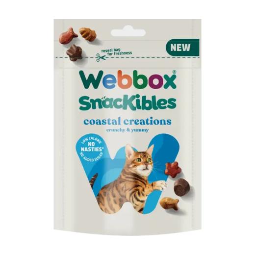 Webbox Snackibles Coastal Creations, friandises croquantes pour chat 85 g, Webbox à Casablanca