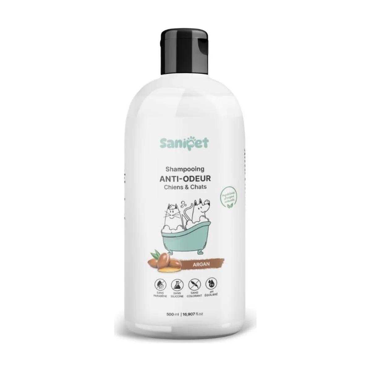 Sanipet Shampooing Anti-Odeur à l'Huile d'Argan pour Chien et Chat 250 ml, Sanipet à Casablanca