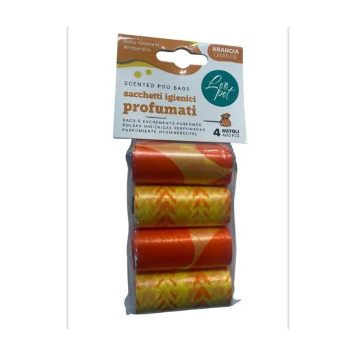 Sacs Hygiéniques Parfumés a l'Orange Couleurs Assorties 4*15 pcs, Leo à Casablanca