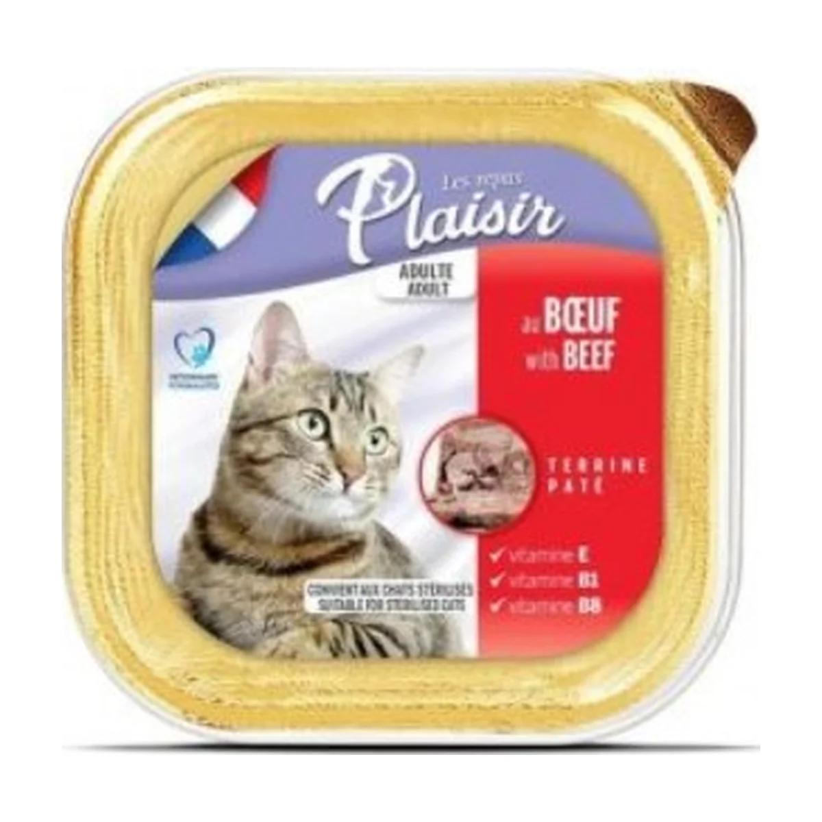 Repas plaisir au bœuf pour chats 100 g, Les Repas Plaisir à Casablanca