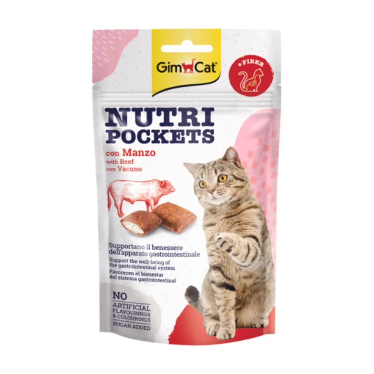 Gimcat Nutri Pockets With Beef 60 g, Gimcat à Casablanca