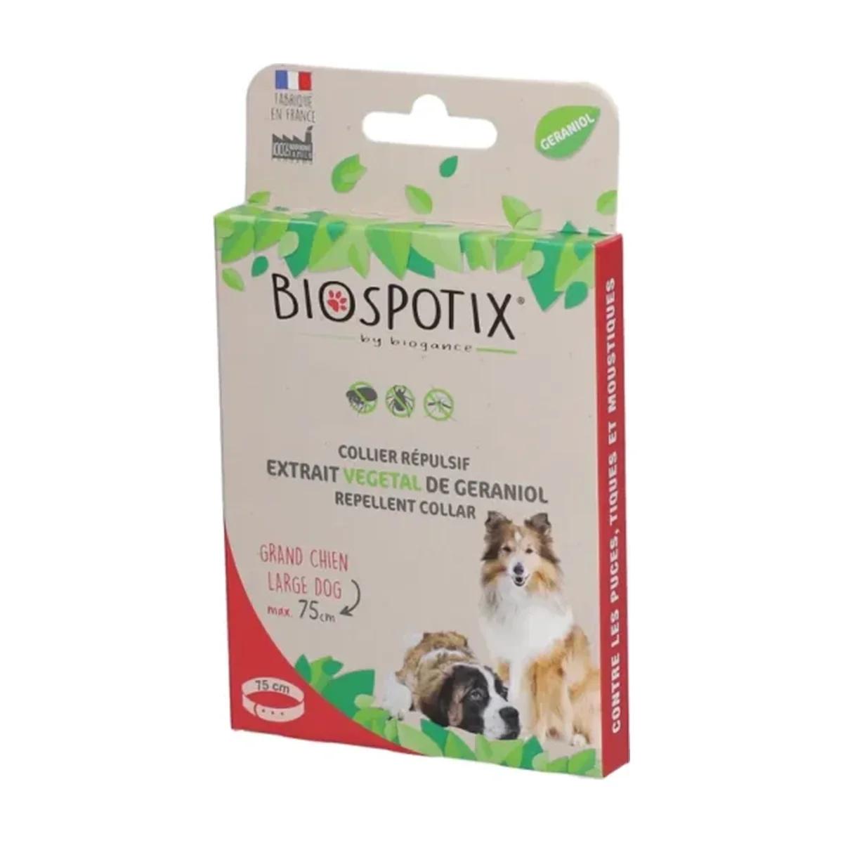 Biospotix Collier Répulsif Antiparasitaire pour Grand Chien