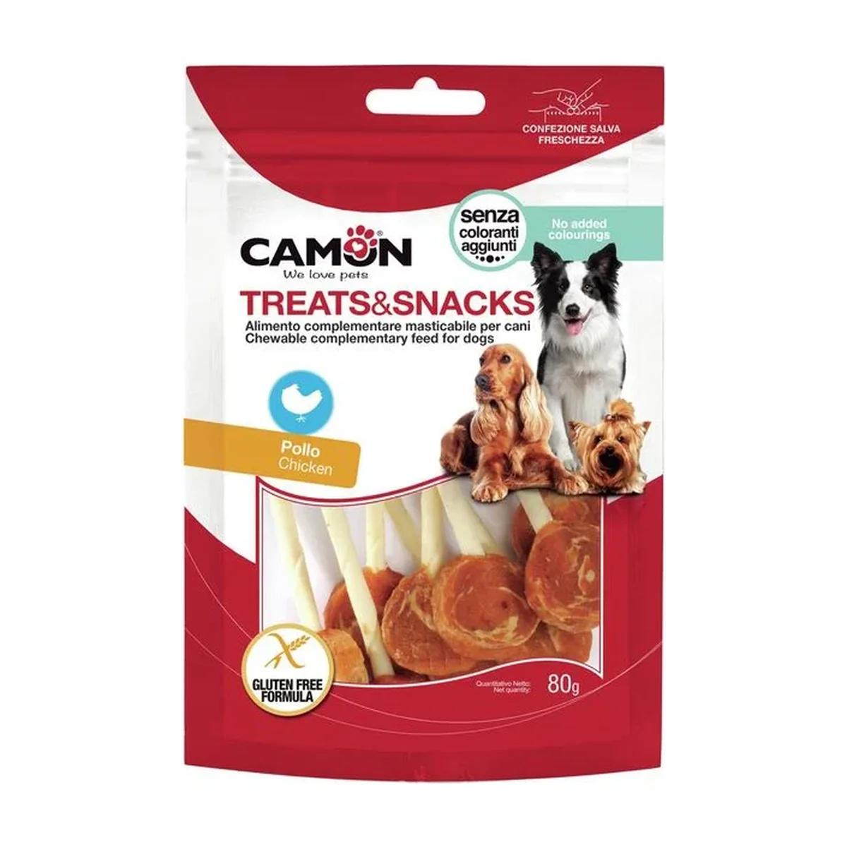 Camon Friandise Sucette pour Chien Poulet 80 g, Camon à Casablanca