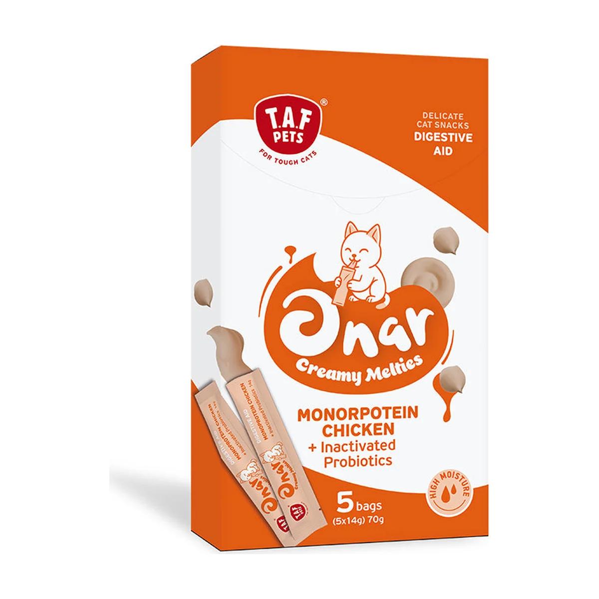 Onar Creamy Snacks Digestive Aid friandises crémeuses pour chat 5 x 14 g
