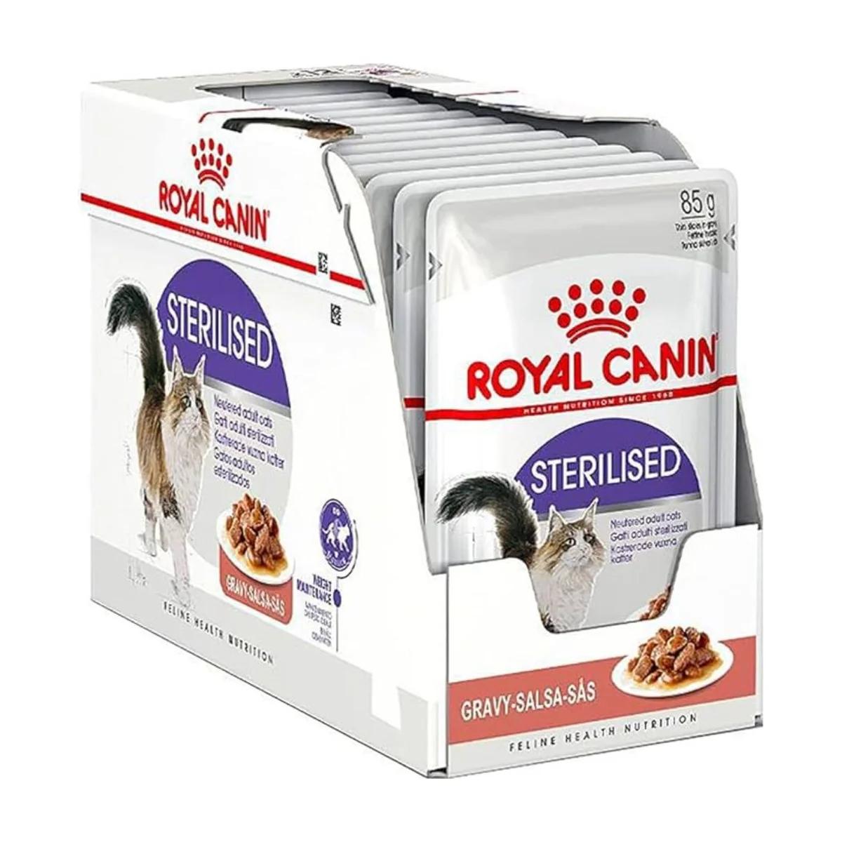 Royal Canin Pâtée Sterilised Gravy pour Chat Stérilisé 12x85 g