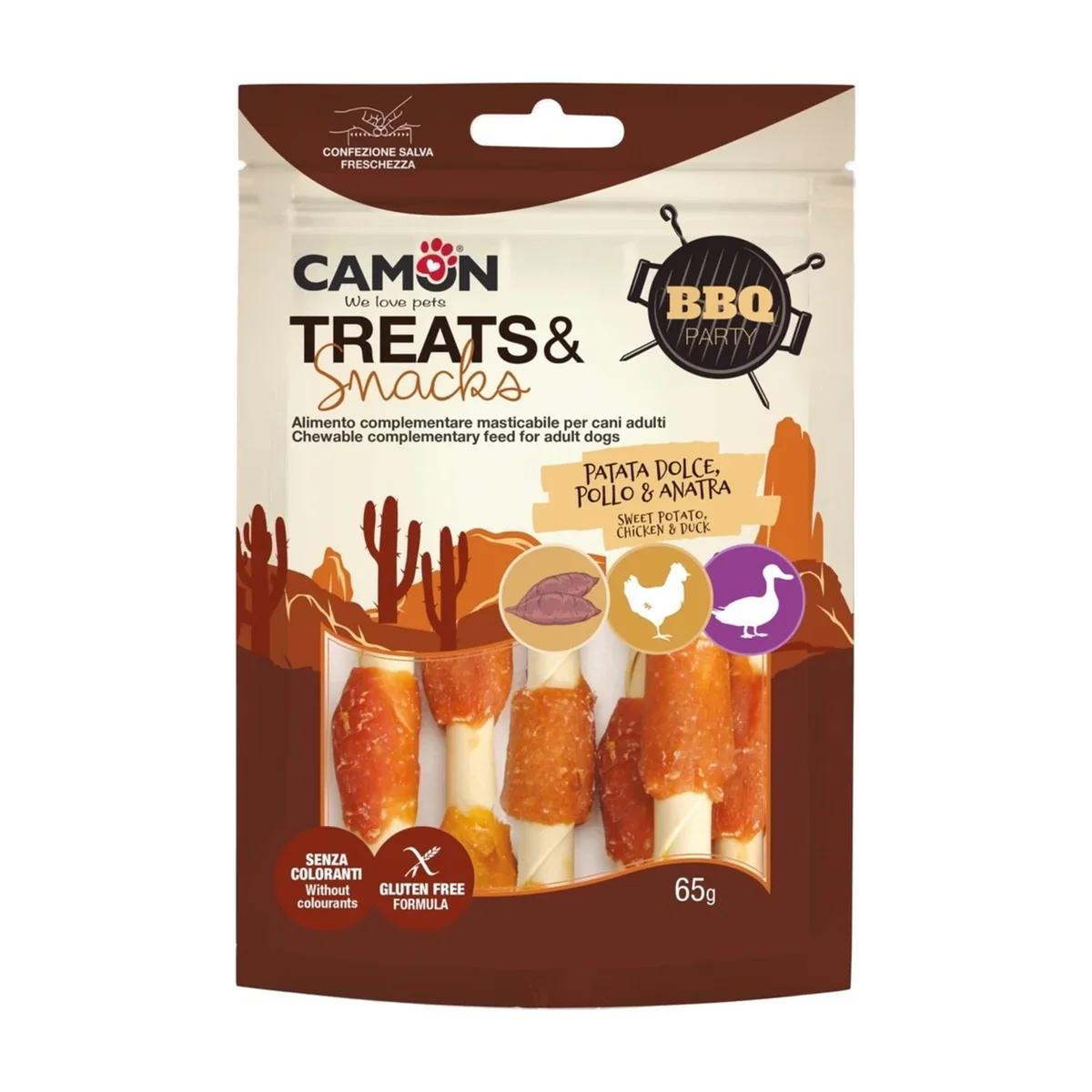 Camon Treats & Snacks pour Chien Friandises au Poulet, Canard et Patate 65 g, Camon à Casablanca