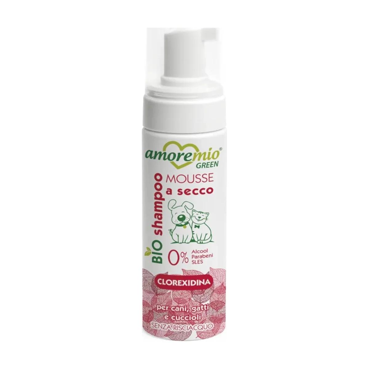 Amore Mio Shampoing sec à la chlorhexidine pour chien et chat 200 ml, Amore Mio à Casablanca