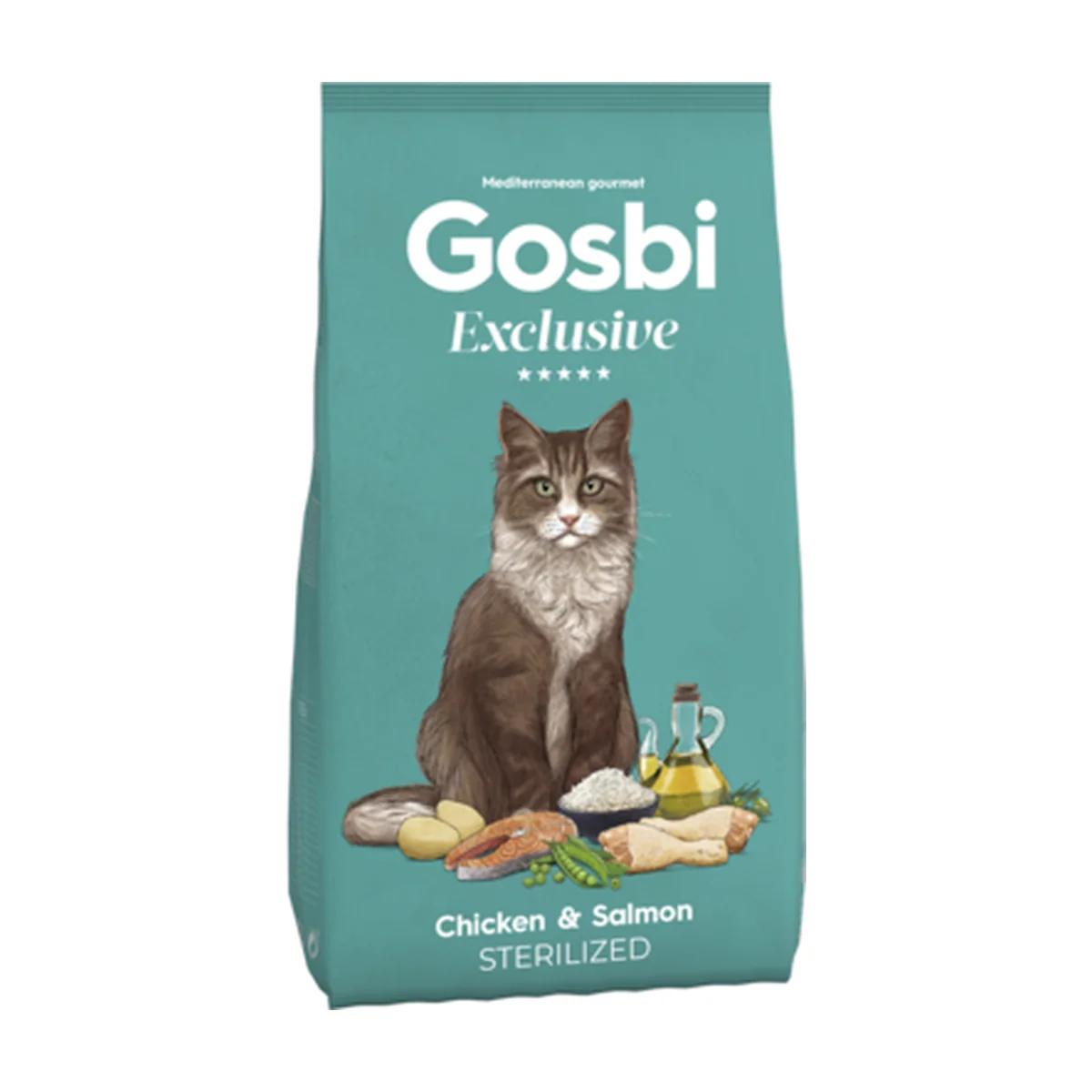 Gosbi Exclusive croquettes pour chat stérilisé au poulet et au saumon 400 g, Gosbi à Casablanca