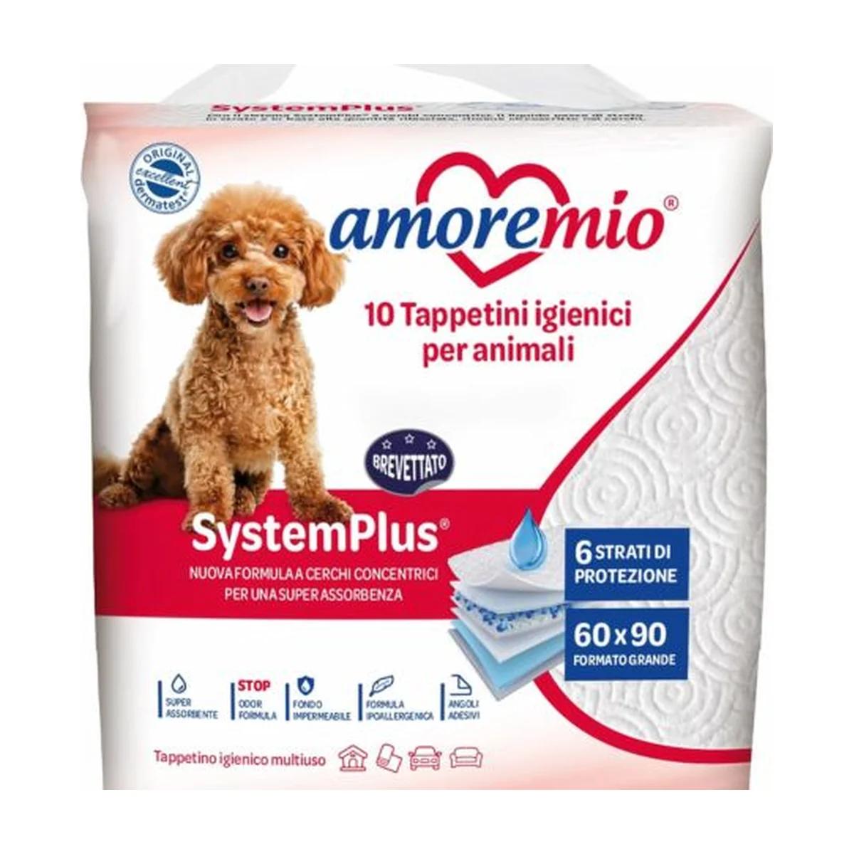Amore Mio 10 tapis hygiéniques pour chiens, chats et animaux domestiques, super absorbants, 60x90 cm, Amore Mio à Casablanca