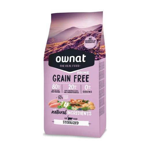 Ownat Grain Free Prime Aliment Sec pour Chat Sterilized 8 kg, Ownat à Casablanca